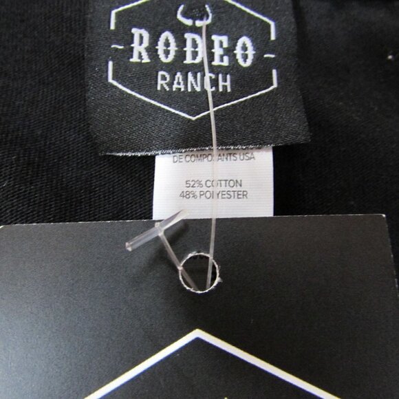 Rodeo Ranch Men's MD Short Sleeve Skeleton Drink Graphic T-Shirt - Black - Picture 2 of 2